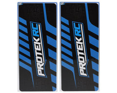 ProTek RC 2024 Universal Chassis Protective Sheet (Blue/Black) (2) (12.5x33.5cm) Amain Hobbies