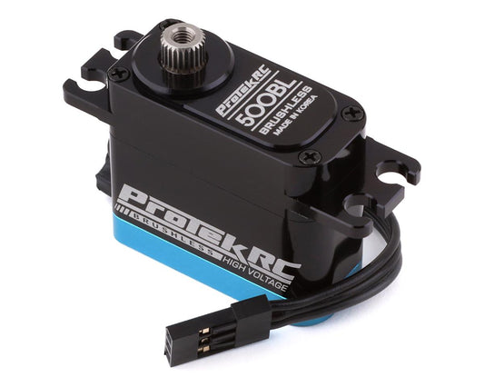 ProTek RC 500BL "Black Label" 1/12 High Torque Brushless Mini Servo (High Voltage/Metal Case) Amain Hobbies