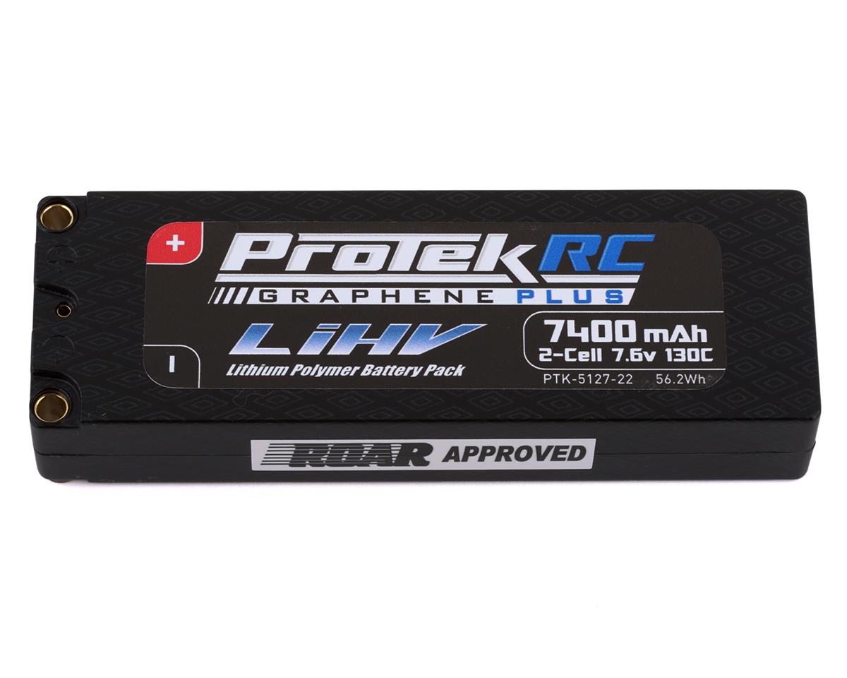 ProTek RC 2S 130C Low IR Si-Graphene + HV LiPo Battery (7.6V/7400mAh) w/5mm Connectors (PTK-5127-22) Amain Hobbies