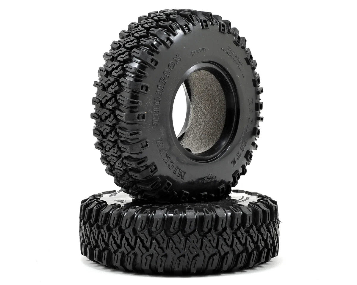 RC4WD: Mickey Thompson Baja MTZ 1.9" Scale Rock Crawler Tires (2) (X2) (RC4ZT0061) Amain Hobbies
