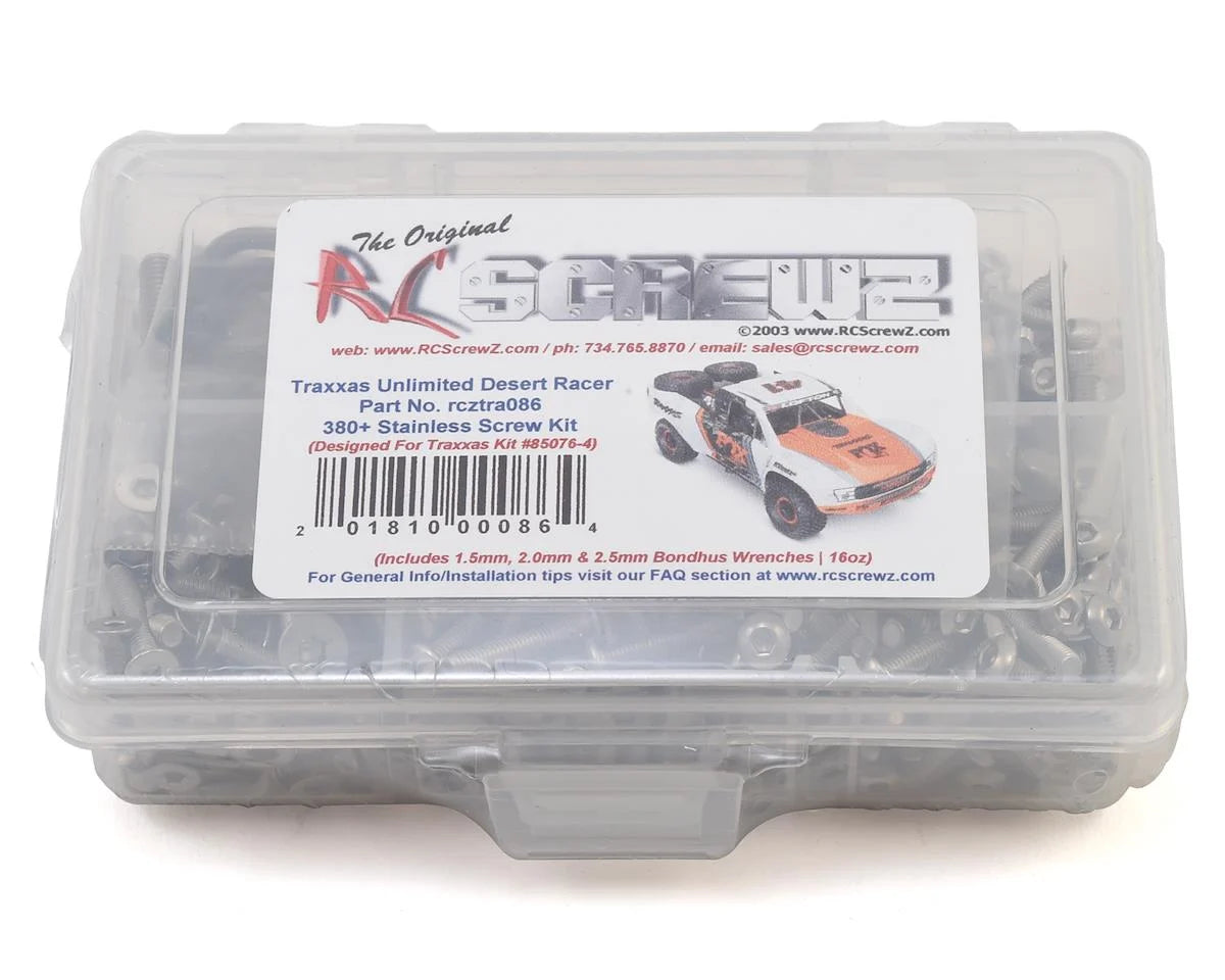 RC Screwz: Stainless Steel Screw Kit for Traxxas UDR Amain Hobbies