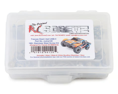 RC Screwz Traxxas Slash 2WD(USB-C) Stainless Steel Screw Kit (RCZTRA120) Amain Hobbies
