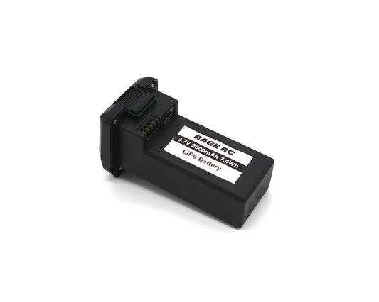 Rage 3.7V 1S 2000mAh Lipo Battery w/Case; Stinger (RGR4557) HRP