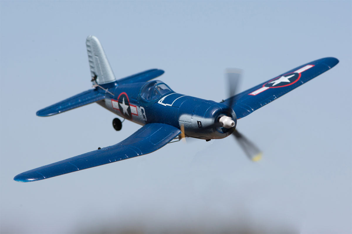 RAGE RC F4U Corsair Jolly Rogers Micro RTF Airplane with PASS (Pilot Assist Stability Software) System (RGRA1301V2) HRP