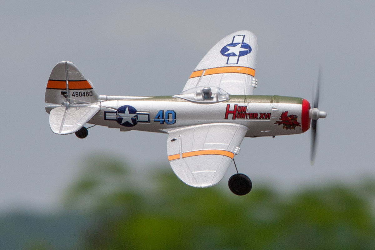 HRP P-47 Thunderbolt Micro RTF Airplane with PASS (Pilot Assist Stability Software) System (GRA1307) HRP