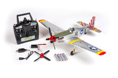 P-51D Mustang 500mm Brushless RTF Warbird with PASS (Pilot Assist Stability Software) System(RGRA1600) HRP