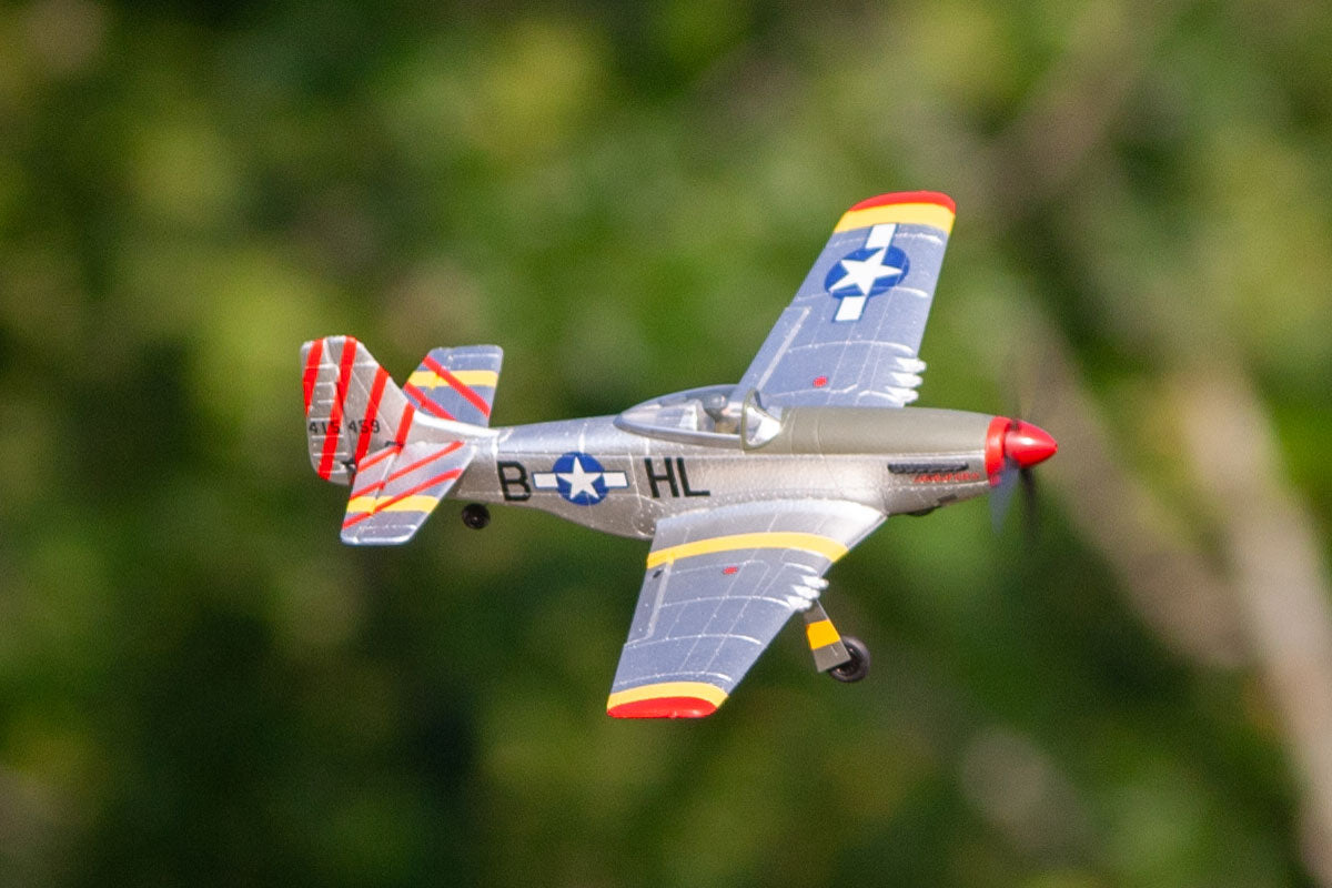 P-51D Mustang 500mm Brushless RTF Warbird with PASS (Pilot Assist Stability Software) System(RGRA1600) HRP