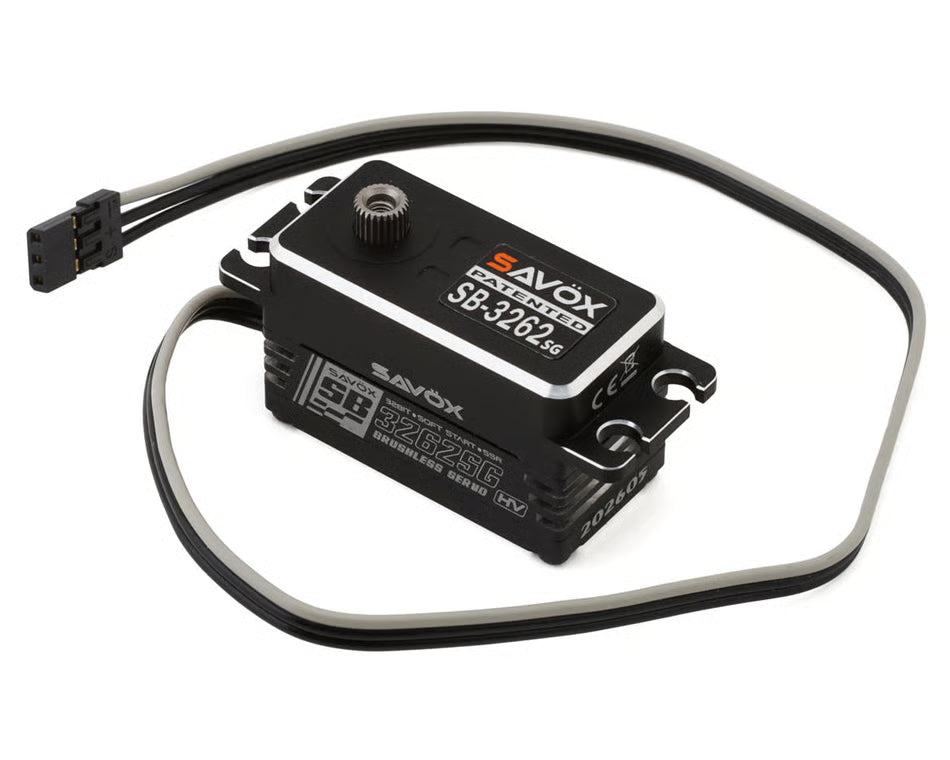 Savox 3262SG Black Edition Aluminum "High Torque" Low Profile Brushless Servo (High Voltage) Amain Hobbies