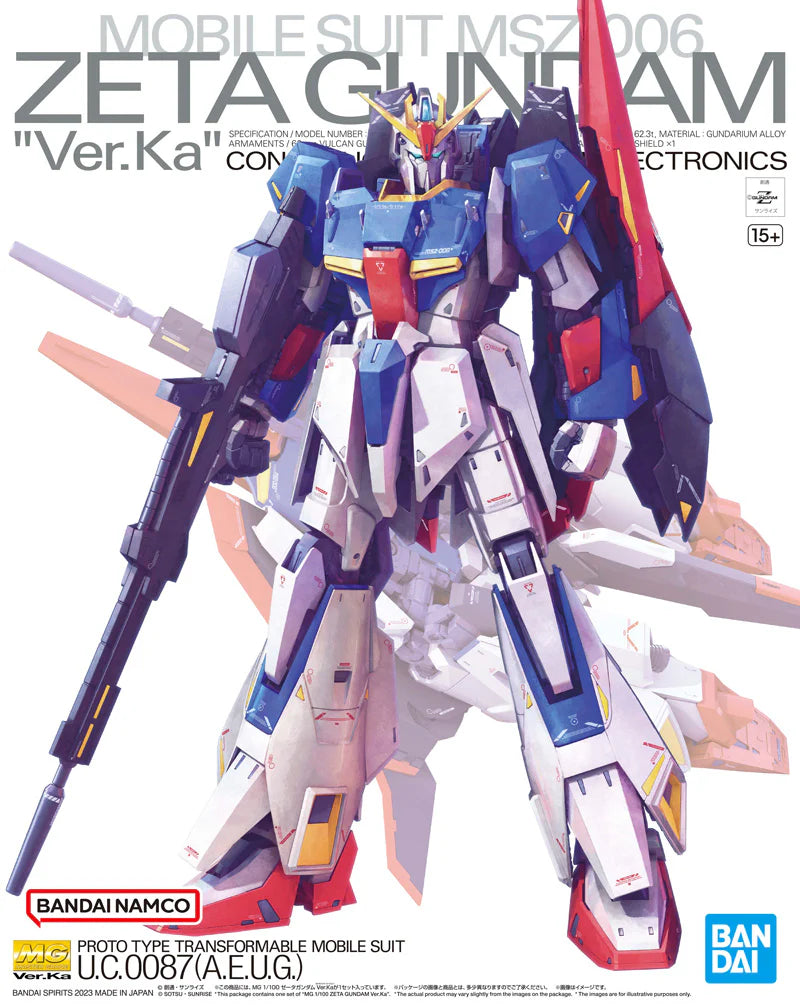 Bandai MG MSZ-006 Zeta Gundam Ver.Ka (BAS2091000) Heartland Hobby