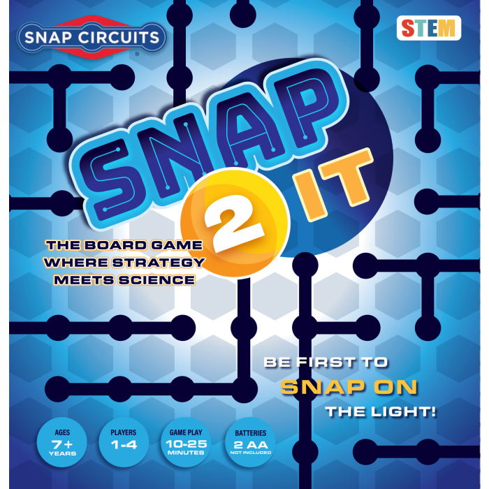 Snap Circuits® Snap-2-It Board Game Elenco