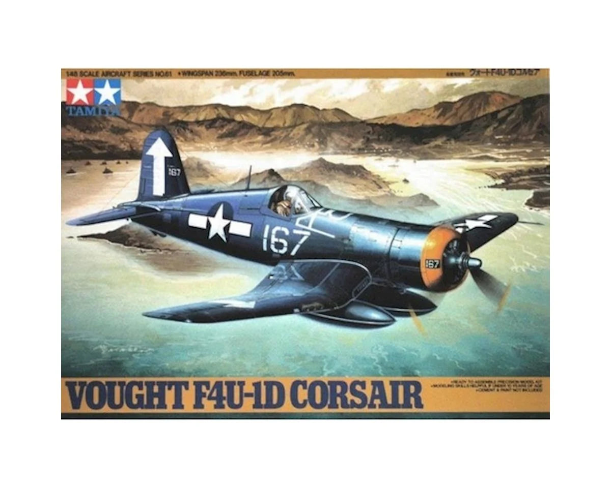 Tamiya: 1/48 Vought F4U1D Corsair Model Kit (TAM61061) Amain Hobbies