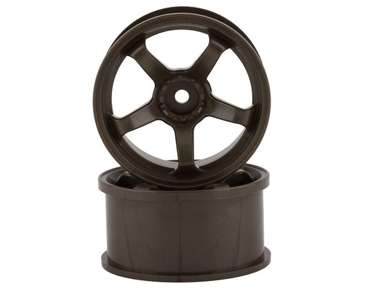 Topline M5 Spoke Drift Wheels (Matte Bronze) (2) (7mm Offset) w/12mm Hex (TDW-EW-074BR) Amain Hobbies
