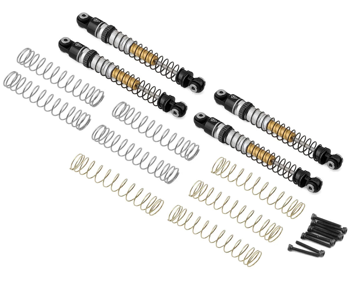 Treal Hobby Axial AX24 Aluminum Long-Travel Threaded Shocks (53mm) (4) (TLHTAX24) Amain Hobbies