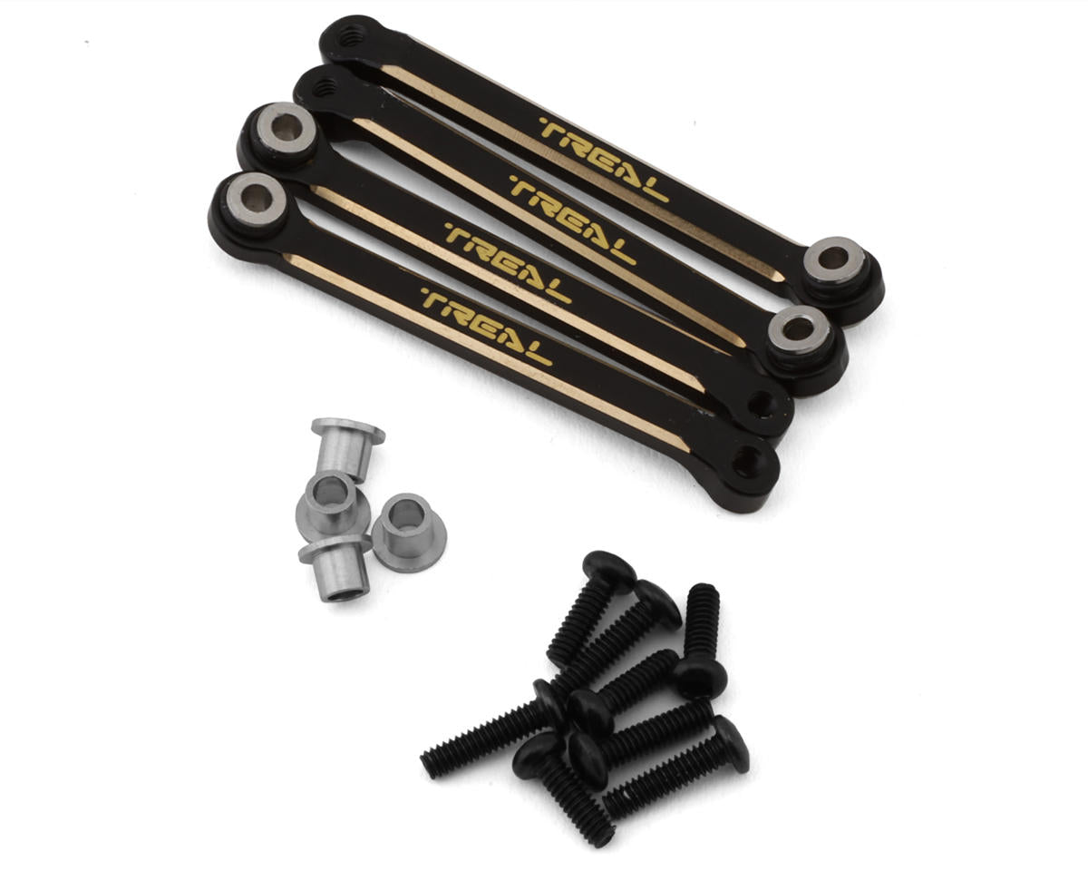 Treal Hobby FCX24 Brass Upper Links Set (Black) (12.3g) (TLHTFCX24-56) Amain Hobbies