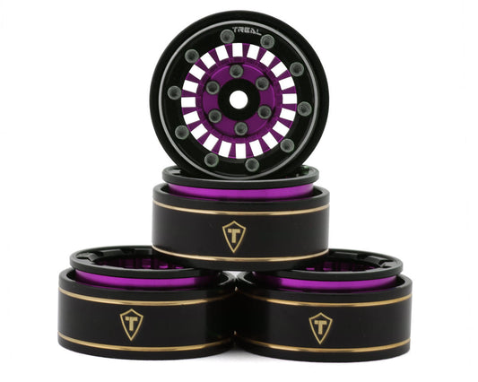 Treal Hobby Type C 1.0" Brass Beadlock Crawler Wheels (Multiple Colors) (4) (27.3g) Amain Hobbies