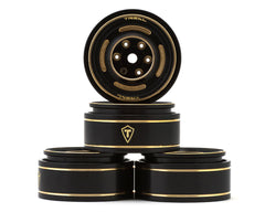 Treal Hobby Type C 1.0" 4-Slot Brass Beadlock Wheels (Bronze) (4) (50g) (TLHTSCX24-234) Amain Hobbies