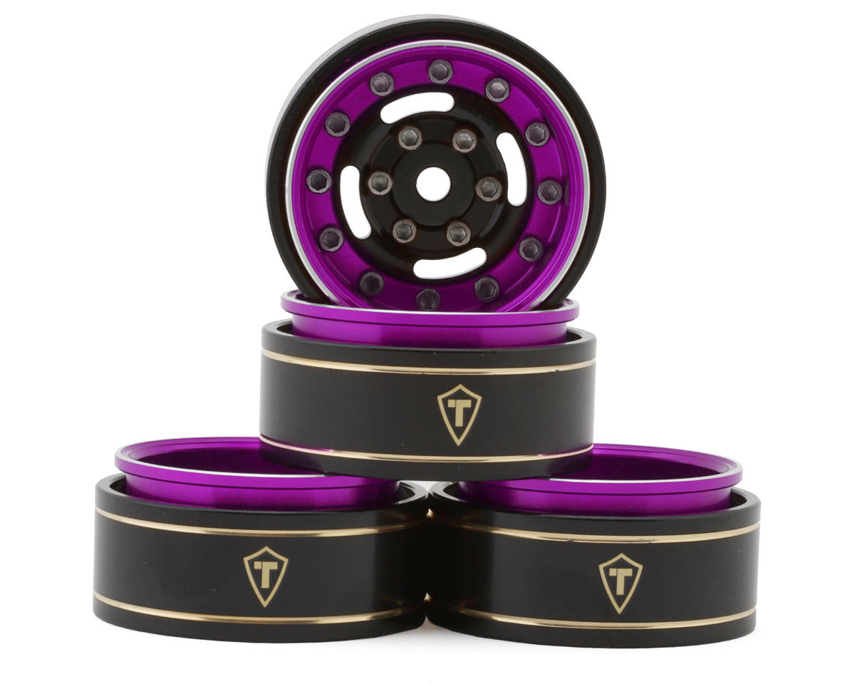 Treal Hobby: Type F 1.0" Deep Dish Beadlock Wheels (4) (27g) Amain Hobbies