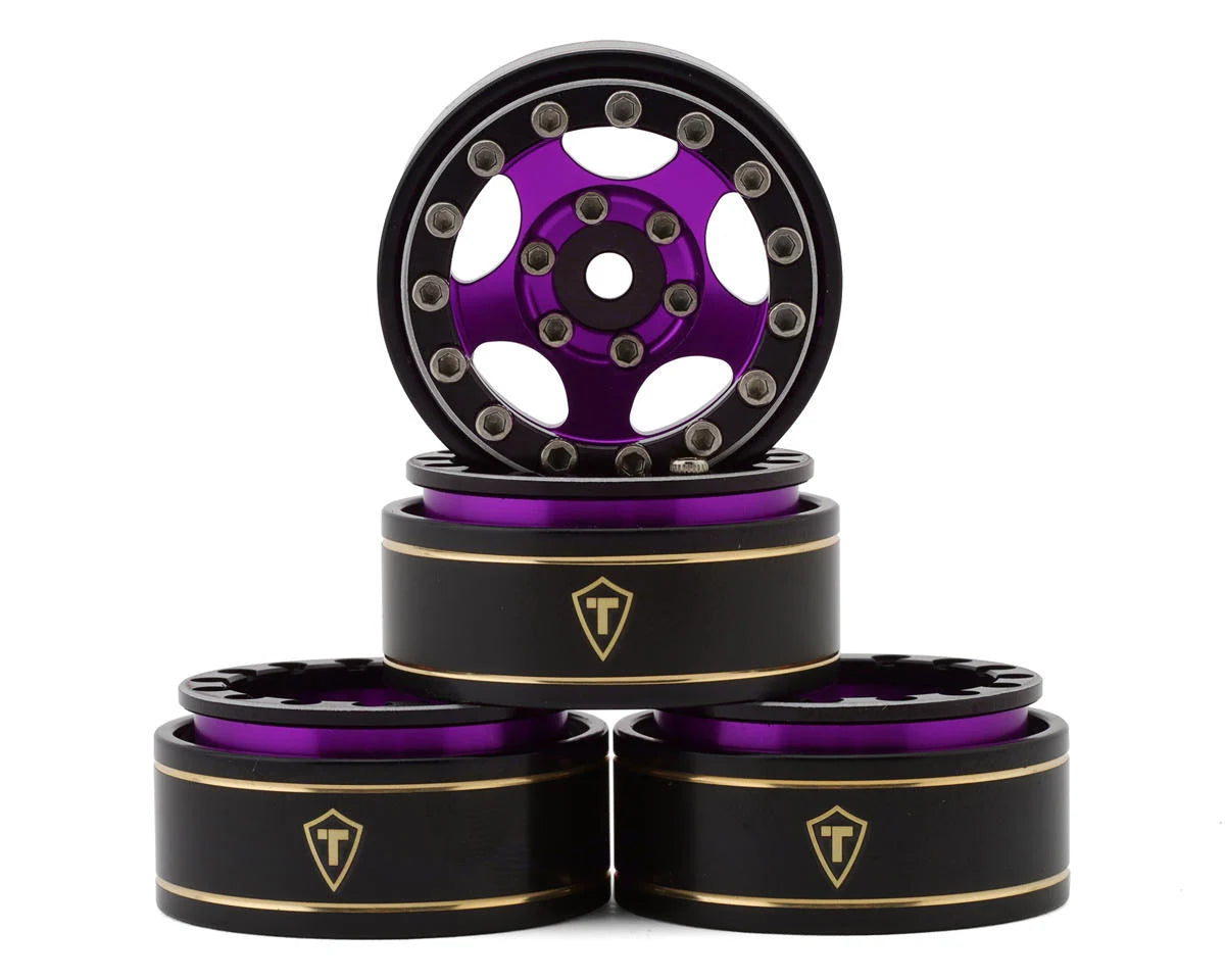 Treal Hobby Type B 1.0" 5-Spoke Beadlock Wheels (Multiple Colors) (4) (22.4g) Amain Hobbies