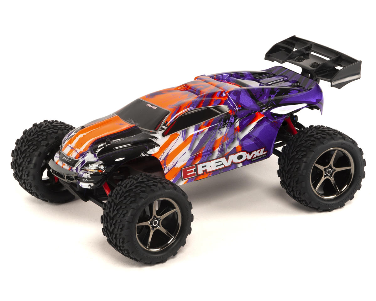 Traxxas E-Revo VXL 1/16 4WD Brushless RTR (Purple) w/TQi 2.4GHz Radio, TSM, Battery & DC Charger (71076-8) TRAXXAS