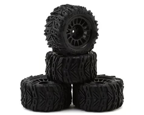 UpGrade RC Dirt Claw Pre-Mounted BELTED Tires for ARRMA® Granite Grom™ (4)(UPG-10008) Amain Hobbies