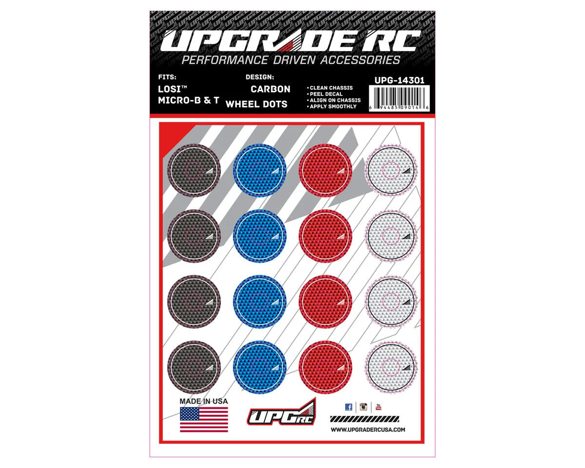 UpGrade RC Wheel Dots for Losi® Micro-B & T (UPG-1430) Amain Hobbies