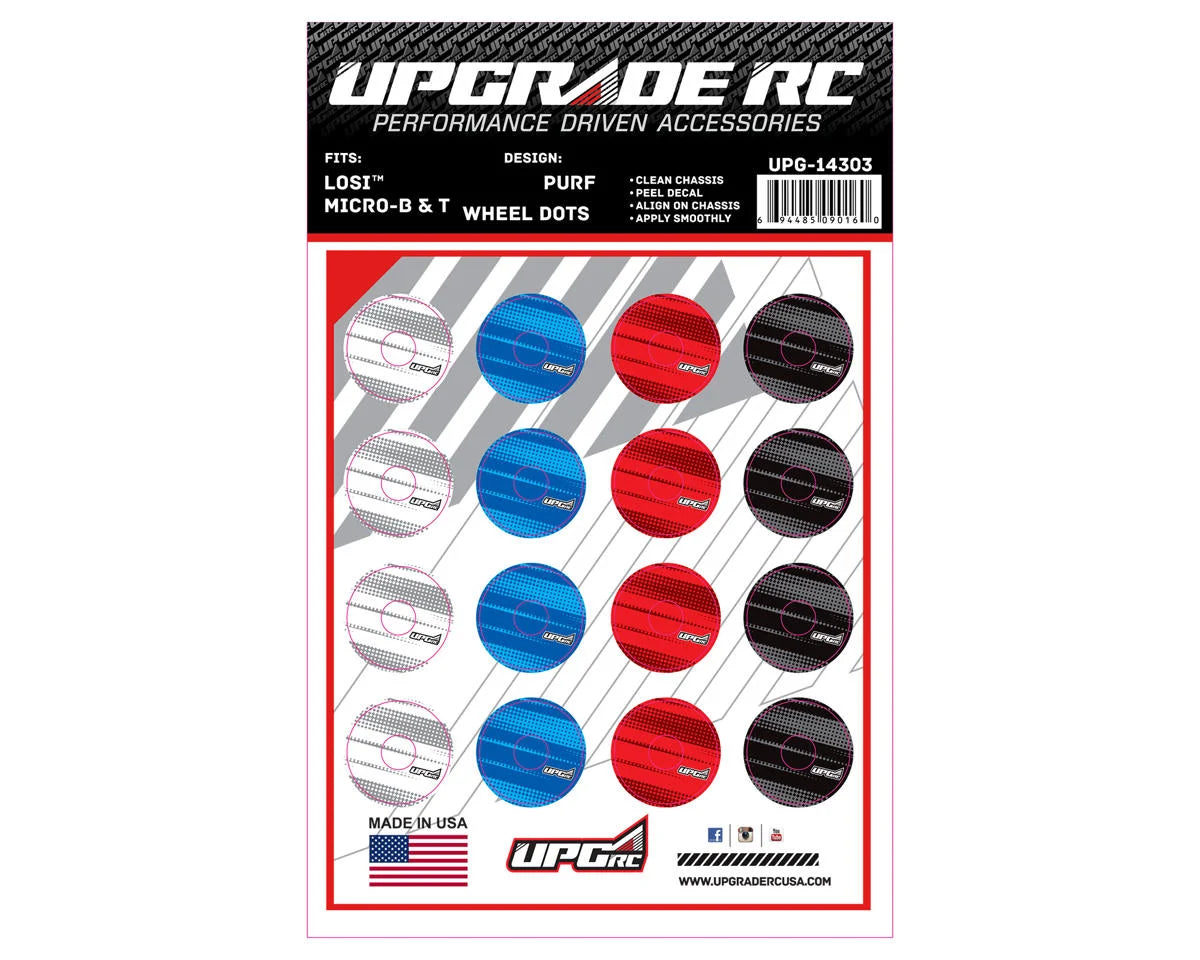 UpGrade RC Wheel Dots for Losi® Micro-B & T (UPG-1430) Amain Hobbies