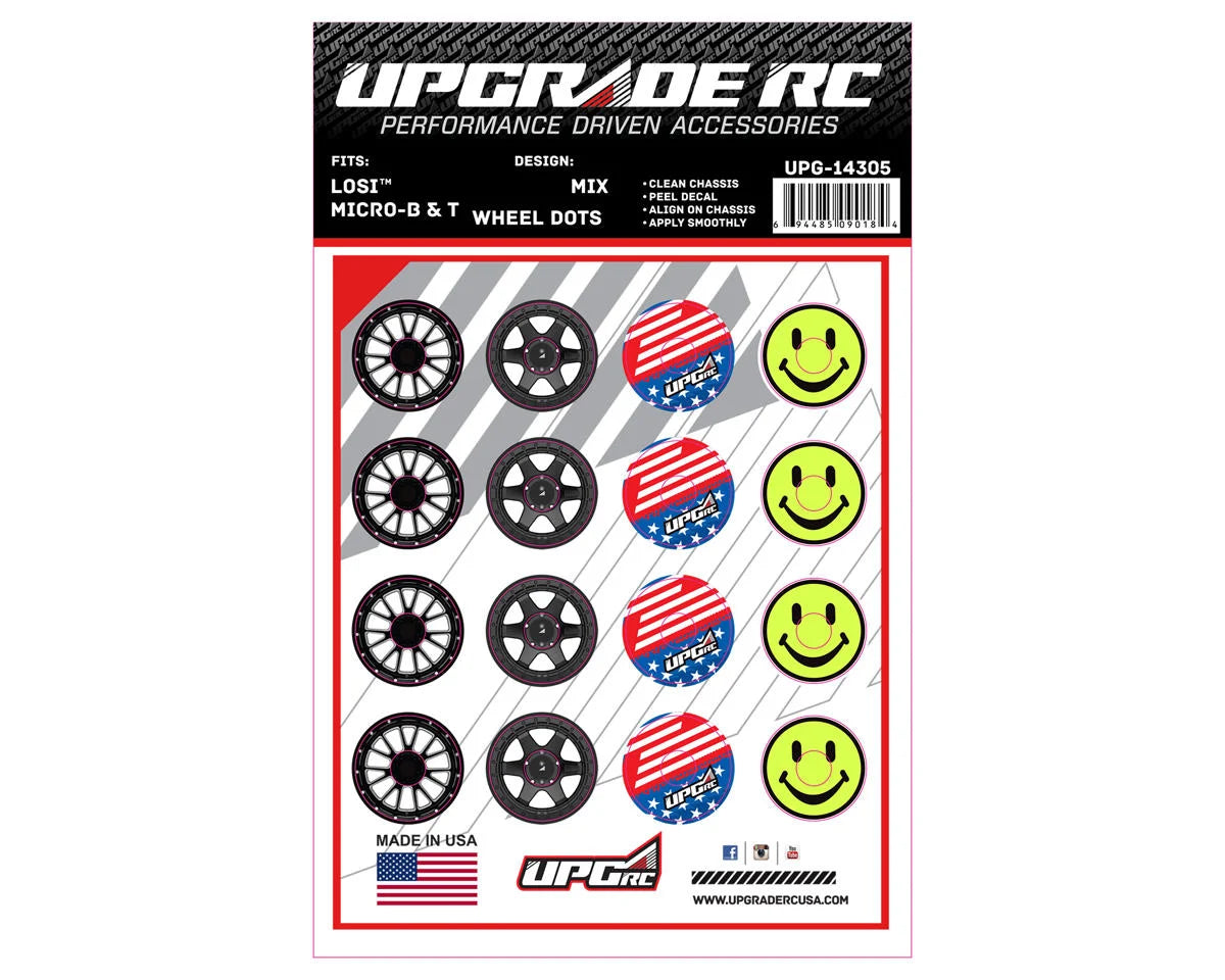UpGrade RC Wheel Dots for Losi® Micro-B & T (UPG-1430) Amain Hobbies