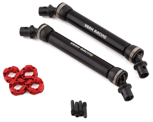 Yeah Racing Axial Capra 1.9 Front & Rear Steel Center Driveshafts (Black) (2) (YEA-AXCP-004) Amain Hobbies