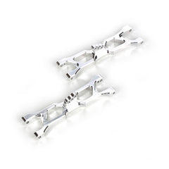Integy Alloy Front Lower Arms for HPI Nitro Firestorm, E-Firestorm & Blitz (T6612SILVER) Integy