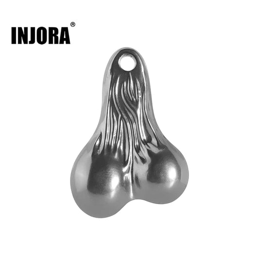INJORA Metal Dangler Balls Truck Nuts for 1/18 1/24 RC Vehicles (INA-84) INJORA