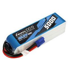 Gens Ace 22.2V 6S 60C 5000mah Lipo Battery Pack With EC5 Plug GensTattu