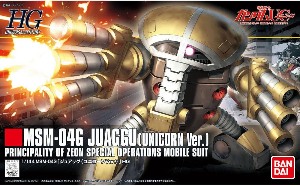 Bandai 1:144 HGUC #139 MSM-04 Juaggu (Unicorn Ver.) (BAN2156416) Hobby Tyme