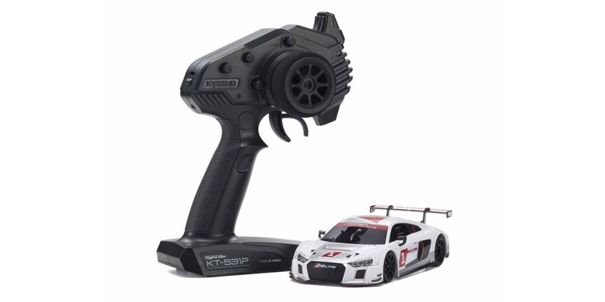 Kyosho MINI-Z RWD Audi R8 LMS 2015 “White” Readyset RTR (32344AS) Kyosho America