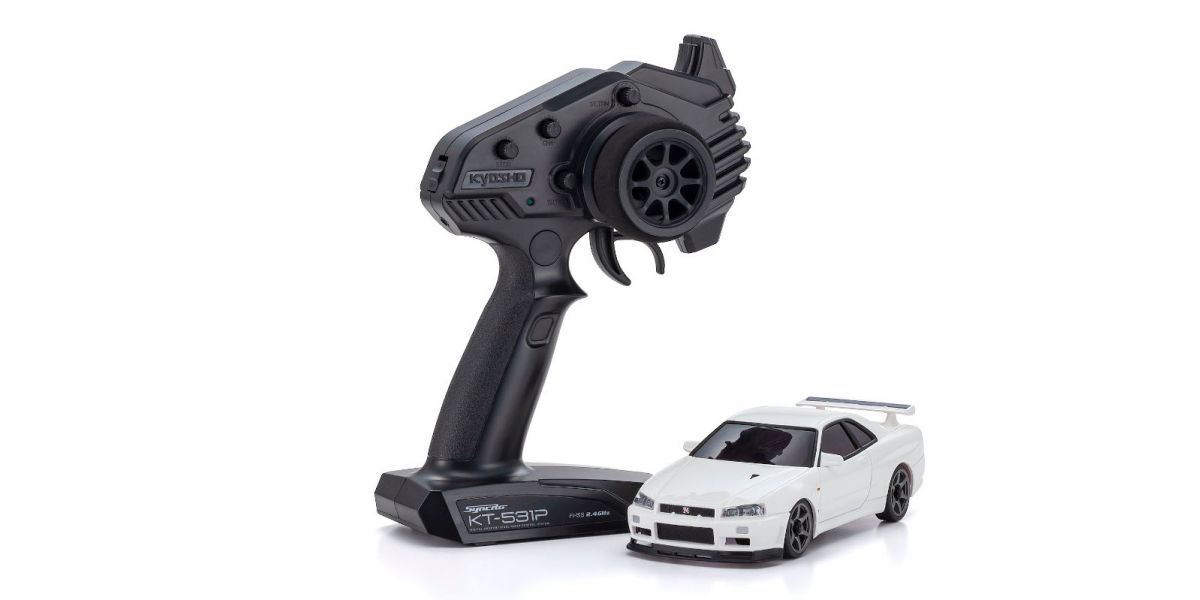 Kyosho MINI-Z AWD NISSAN SKYLINE GT-R R34 V.specⅡNür White (32629W) Kyosho America