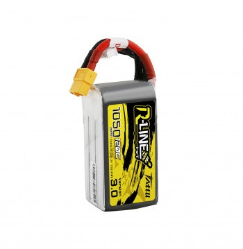 Tattu R-Line Version 3.0 1050mAh 22.2V 120C 6S1P Lipo Battery Pack with XT60 Plug GensTattu