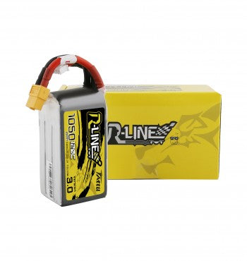 Tattu R-Line Version 3.0 1050mAh 22.2V 120C 6S1P Lipo Battery Pack with XT60 Plug GensTattu