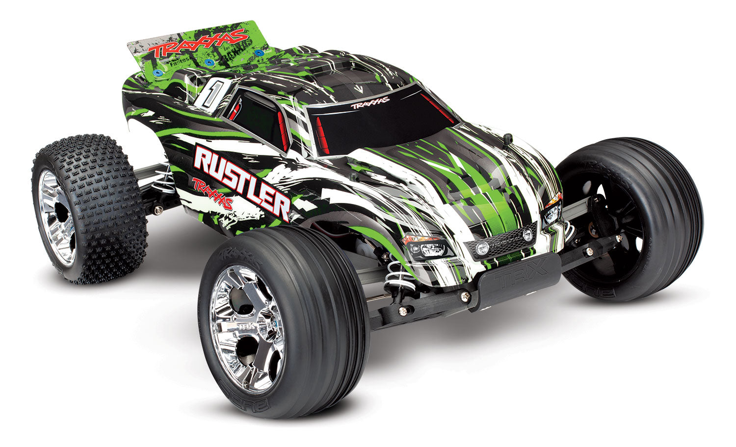 Traxxas Rustler 1/10 Scale 2WD Stadium Truck RTR With Battery And Charger (37054-1) TRAXXAS