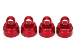 Traxxas Shock Caps, Aluminum (Red-anodized) (4) (fits all Ultra Shocks) (3767X) TRAXXAS
