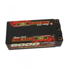 Gens Ace Redline Series 6000mAh 7.6V 130C 2S2P HardCase HV Shorty Lipo Battery GensTattu