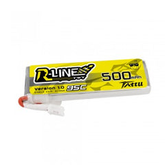 Tattu 500mAh 3.7V 95C 1S1P Lipo Battery Pack with JST-PHR Plug GensTattu