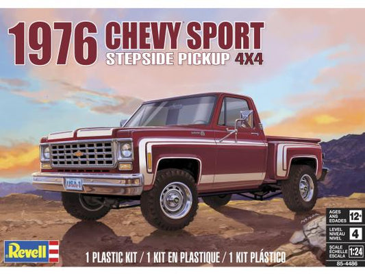 Revell 1976 Chevy Sport Stepside Pickup 4X4 (RMX854486) Horizon Hobby