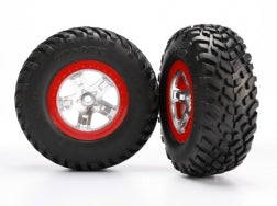 Traxxas Tires & Wheels, Assembled, Glued (5873R) TRAXXAS