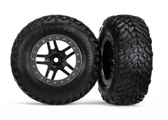 Traxxas Tires SCT/Wheels SS BLK/SAT (5889) TRAXXAS