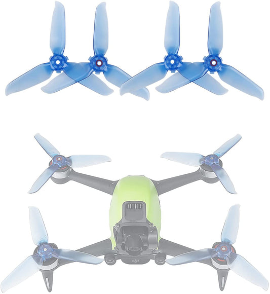 RCstyle 2Pairs DJI FPV Drone Propellers with Screws Low Noise Quick Release Compatible with FPV Drones Blades (Blue) Amazon