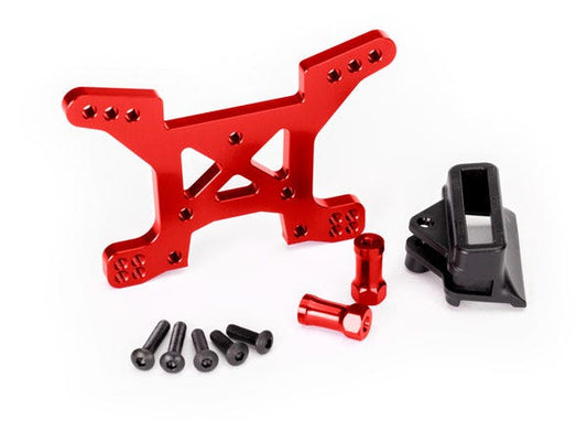 Traxxas Shock Tower, Front, 7075-T6 Aluminum (red-anodized) (6739R)