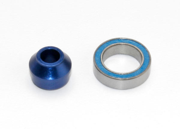 Traxxas Aluminum Bearing Adapter (Blue) (6893X) TRAXXAS