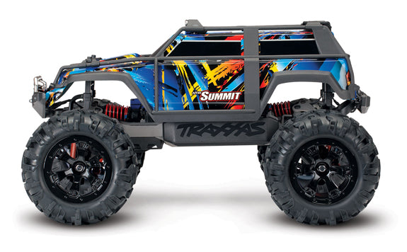 Traxxas Summit: 1/16 Scale 4WD Electric Extreme Terrain Monster Truck. RTR (Rock-N-Roll) (72054-5) TRAXXAS