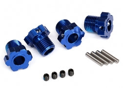 Traxxas 17mm Splined Wheel Hub Hex (blue) (4) (8654) TRAXXAS