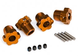 Traxxas 17mm Splined Wheel Hub Hex (orange) (4) (8654A) TRAXXAS