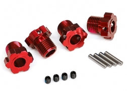 Traxxas 17mm Splined Wheel Hub Hex (red) (4) (8654R) TRAXXAS